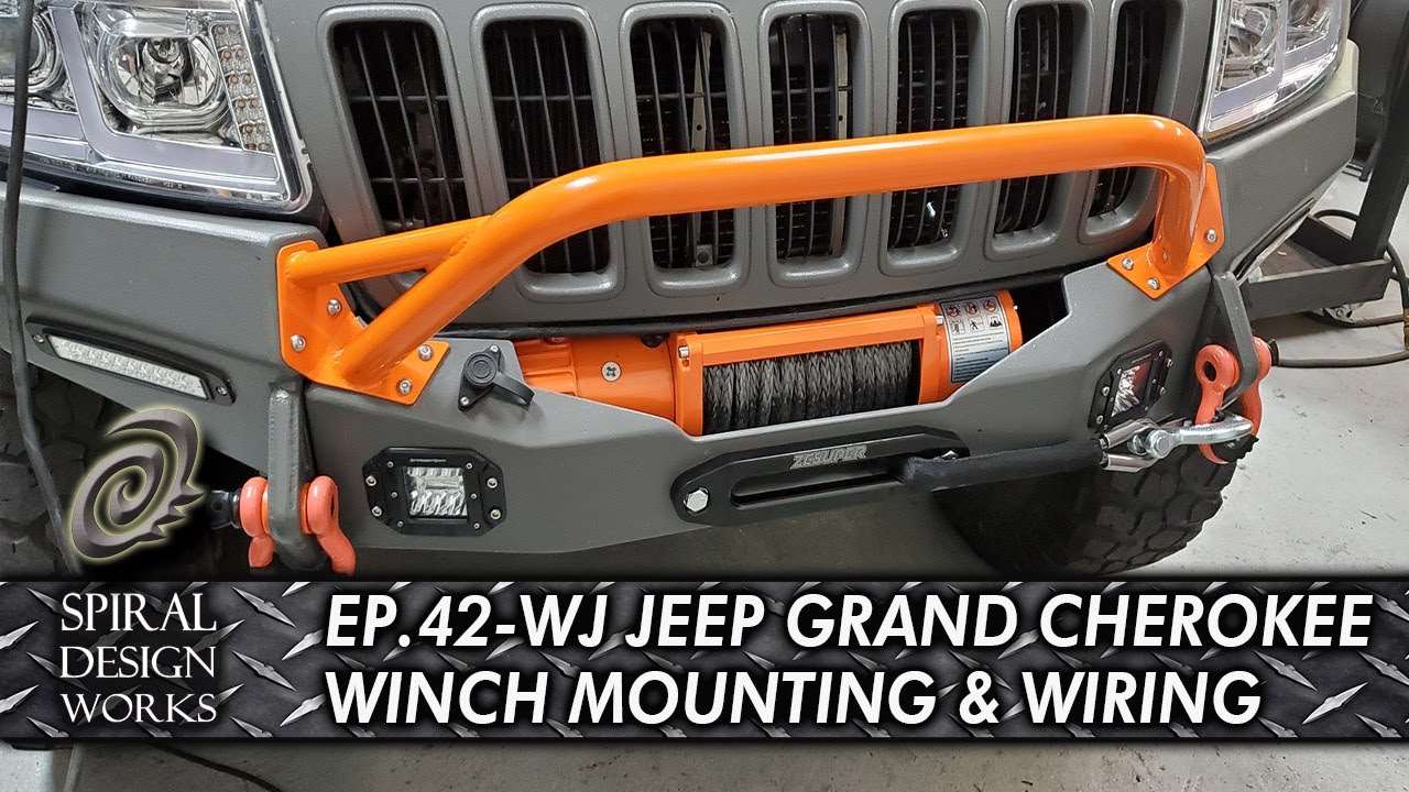 Ep.42 - Winch mounting and Wiring - WJ Jeep Grand Cherokee