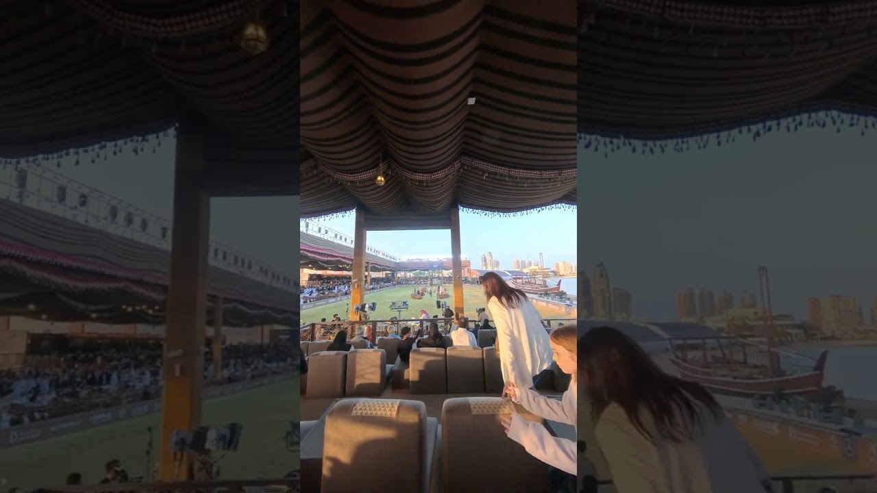 Watching the Arabian Horse Festival  at Katara Qatar part 2