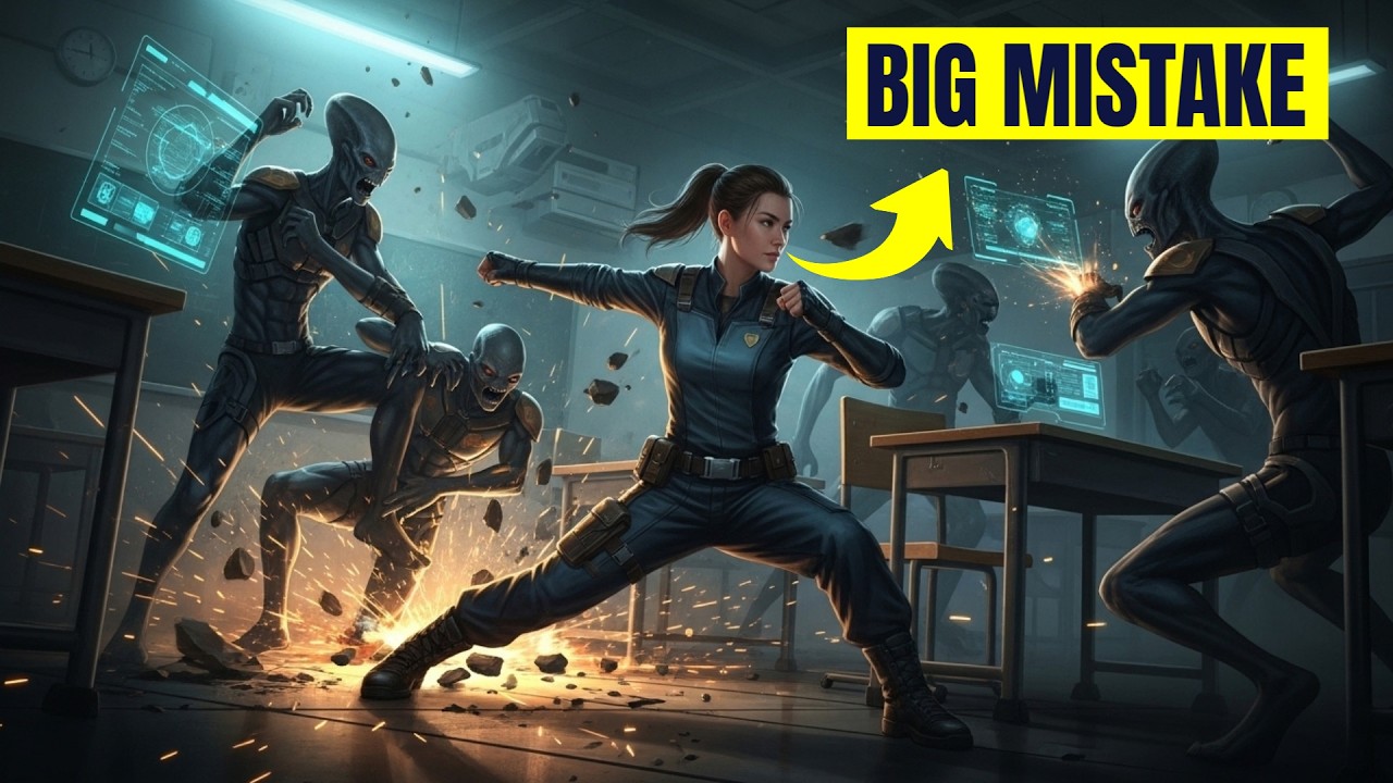 What Happened in That Classroom Shocked everybody | One Human Girl vs Ten Aliens