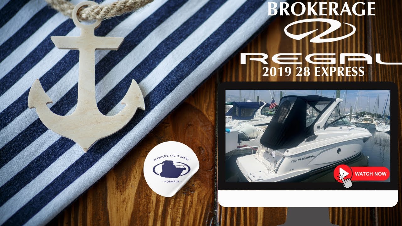 Brokerage Boat Tour -2019 Regal 28 Express!