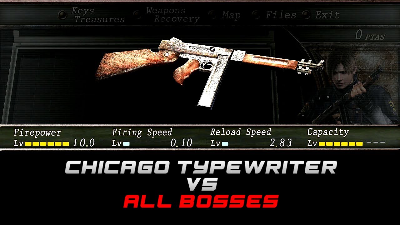 CHICAGO TYPEWRITER VS ALL BOSSES | Professional | Resident Evil 4 HD Project