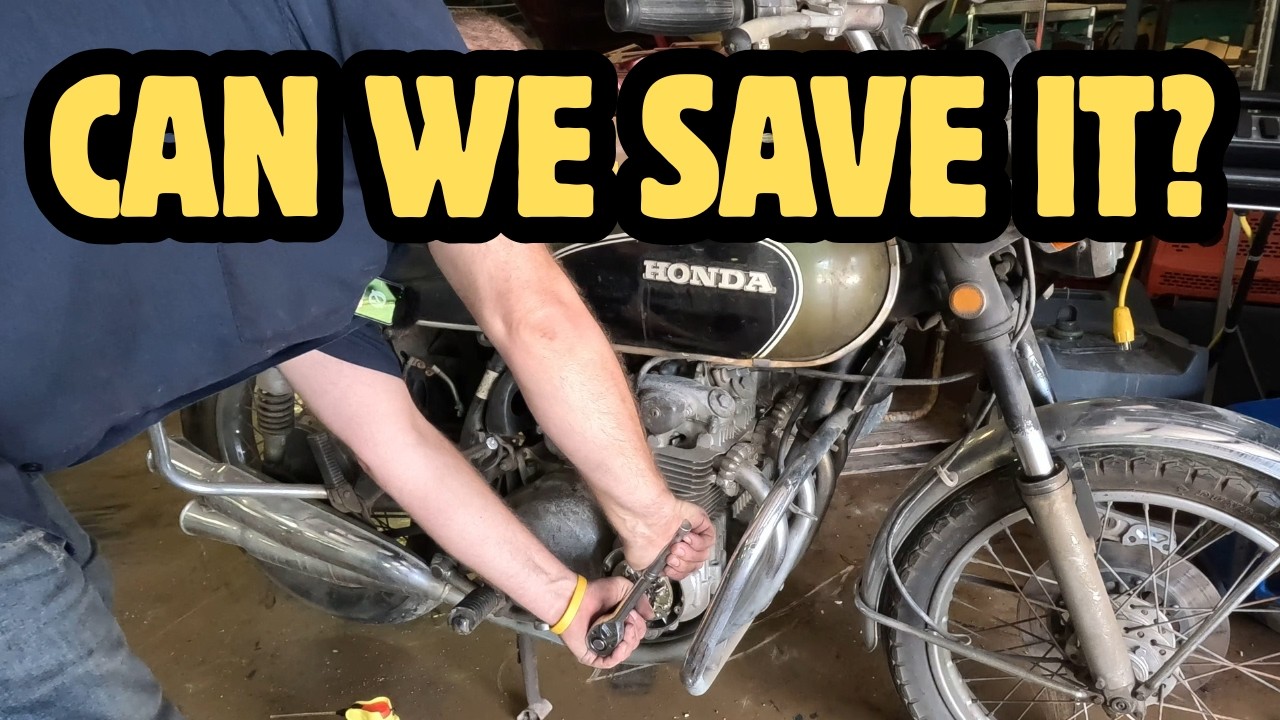 Stuck Solid! Trying to Free a Seized 1971 Honda CB500 Four Engine