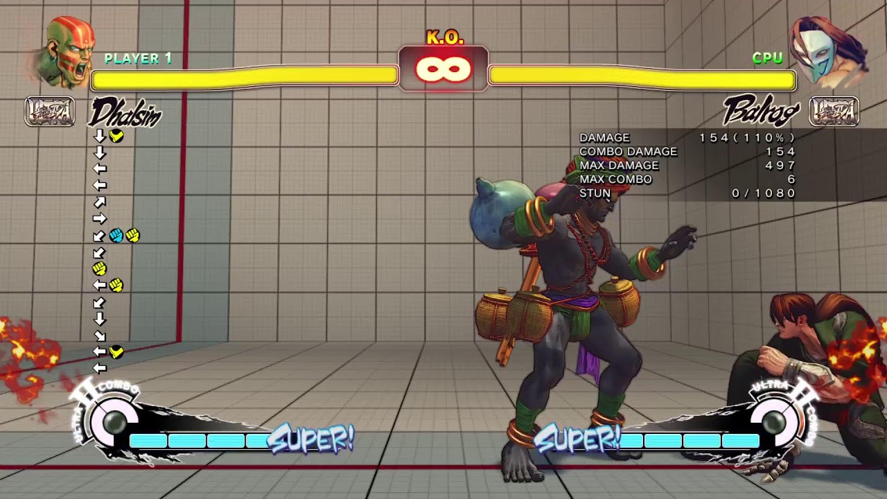 [ウル4]７先　ダルシム対バルログ[usf4]