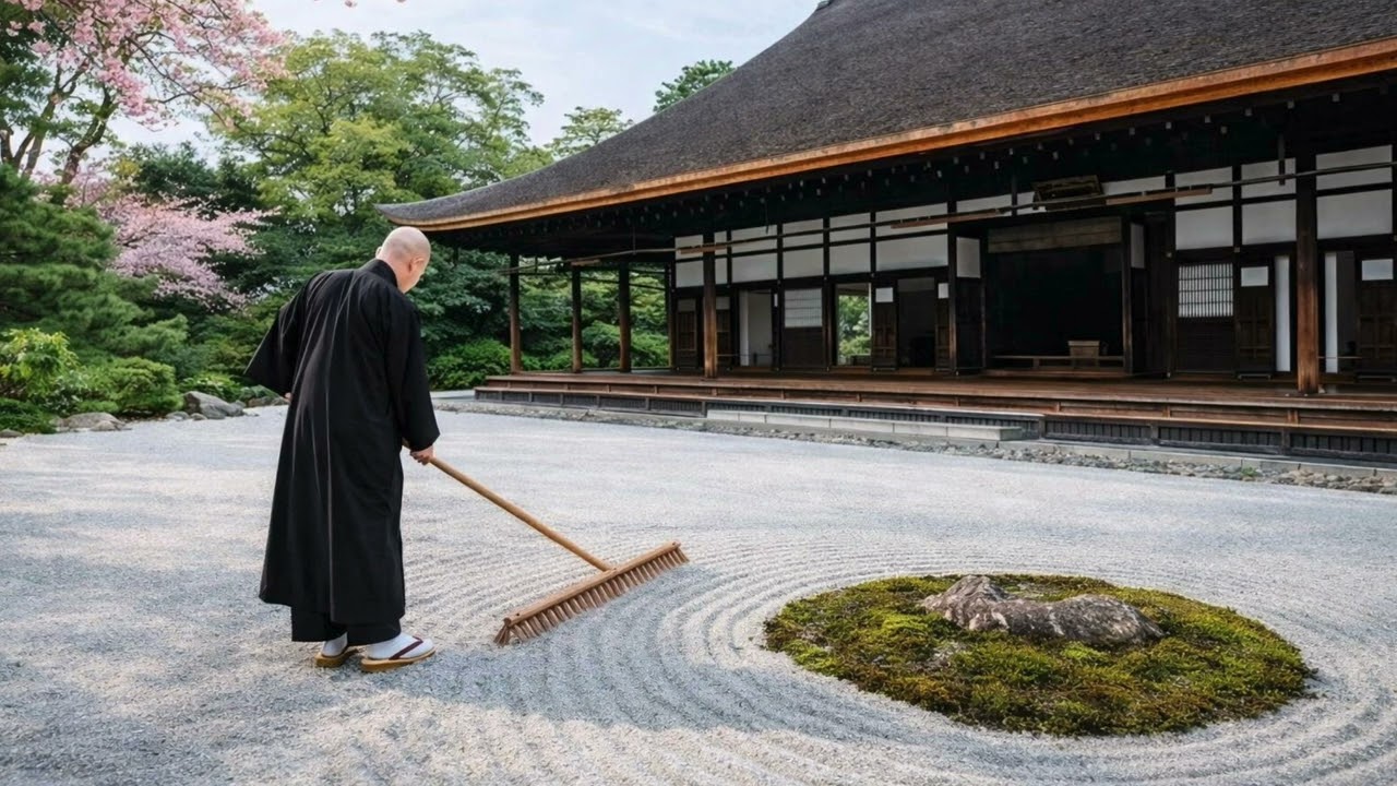 Echoes Along a Quiet Courtyard (Japanese Zen Meditation)