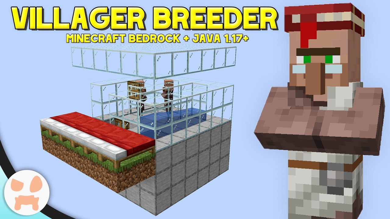 Easy Minecraft Villager Breeder Tutorial | Minecraft Bedrock and Java