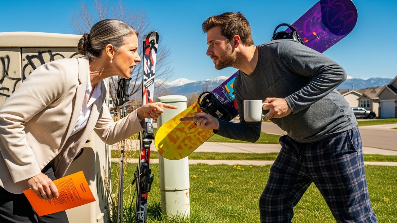 HOA Fined Me For Visible Winter Gear, So I Hid It Behind Their Ugly Utility Boxes