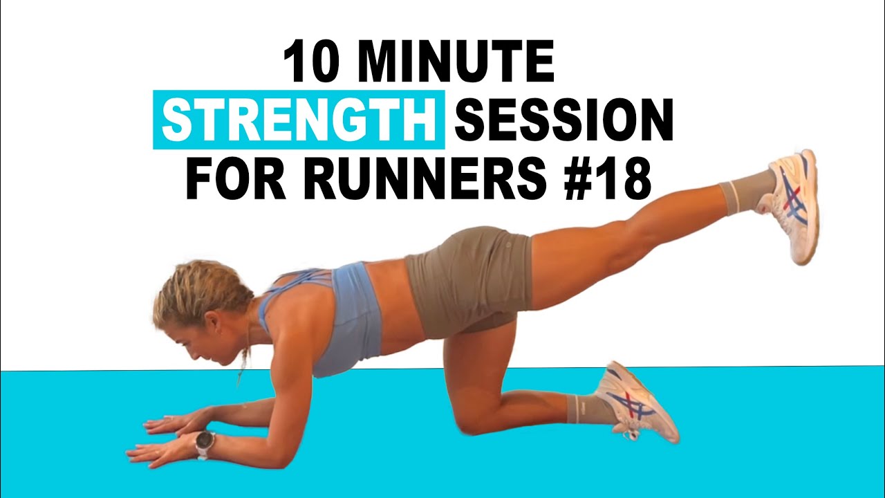 Pilates for runners - GLUTES JUST FOR RUNNERS 10 minute strength session [ Pre run strength #18 ]