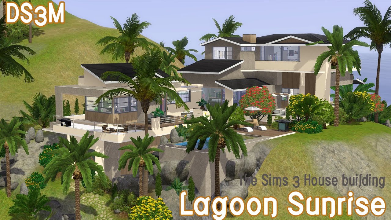 The Sims 3 House Building - Lagoon Sunrise - Speed Build