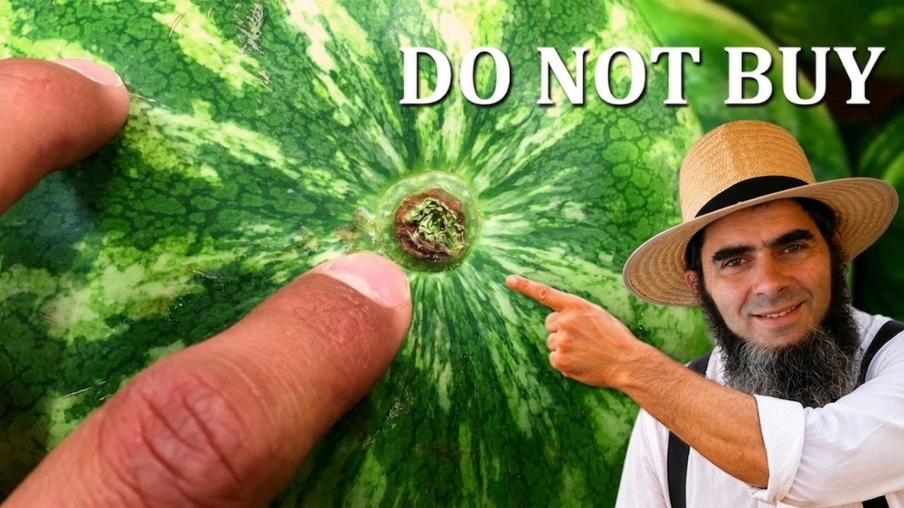 How to Pick the SWEETEST Watermelon    The Amish Secret Most People Never Learn 🍉