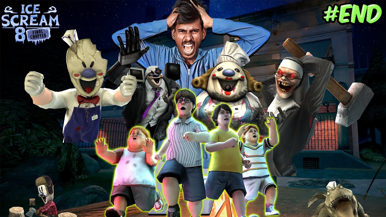 We Killed Every Villan in Ice Scream 8 and Finally ESCAPED.!