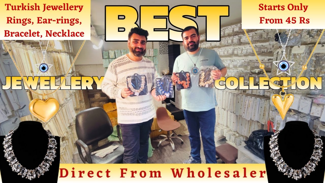 ₹45 से शुरु |Anti-Tranish & Turkish Jewellery Wholesale Market in Delhi || ANTI-TARNISH JEWELLERY.