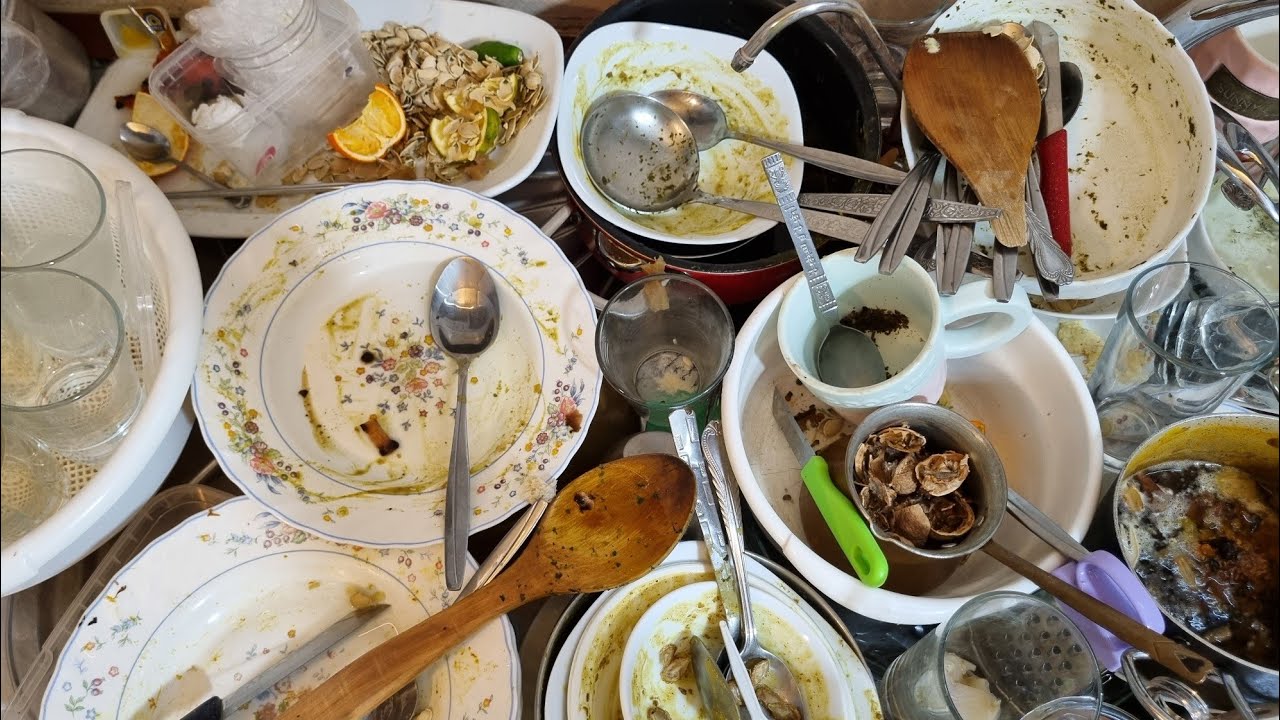 ASMR Dishwashing Satisfying | The Mess Everyone Tries to Forget