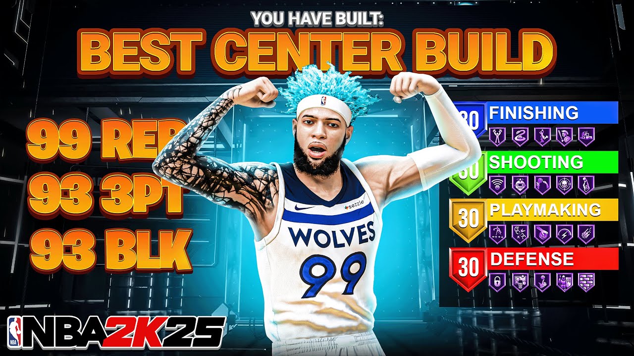 ЛУЧШИЙ КОМПЛЕКС ДЛЯ ЦЕНТРАЛЬНОГО НАПАДЕНИЯ В NBA 2K25! Лучший УНИВЕРСАЛЬНЫЙ КОМПЛЕКС ДЛЯ БОЛЬШОГО...