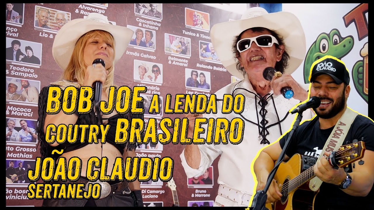 Bob Joe a Lenda do Coutry Brasileiro com Suzy Joy e João Claudio Sertanejo.