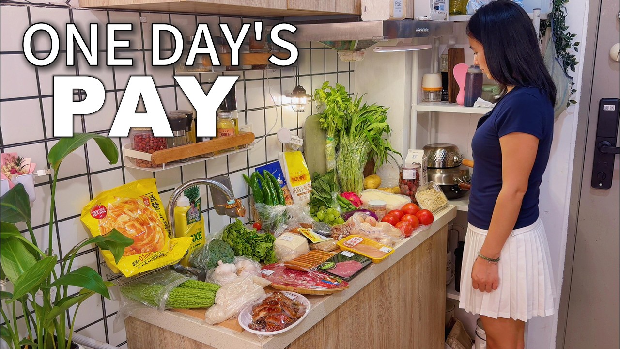 What 1 Day's Salary Buys in China 🇨🇳 | Living Alone