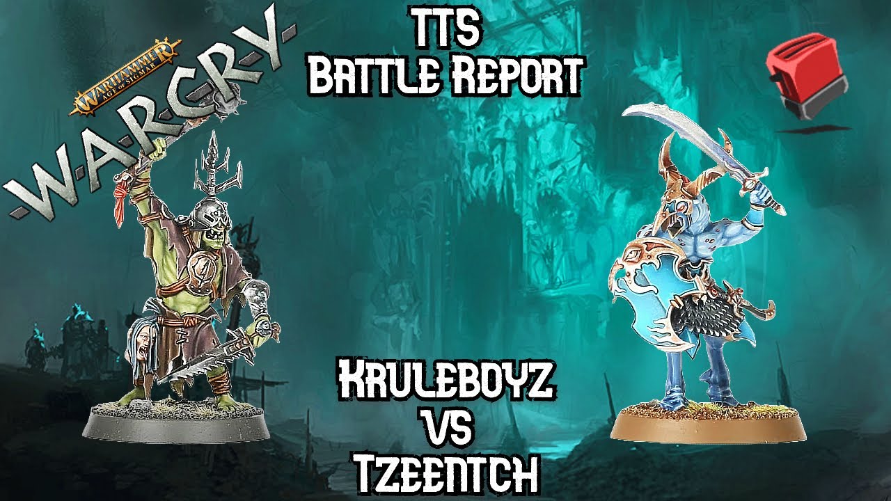 Kruleboyz Vs Disciples Of Tzeentch | Warcry TTS Battle Report