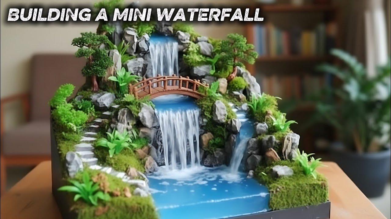 From Foam to Waterfall | Miniature Diorama Build Process