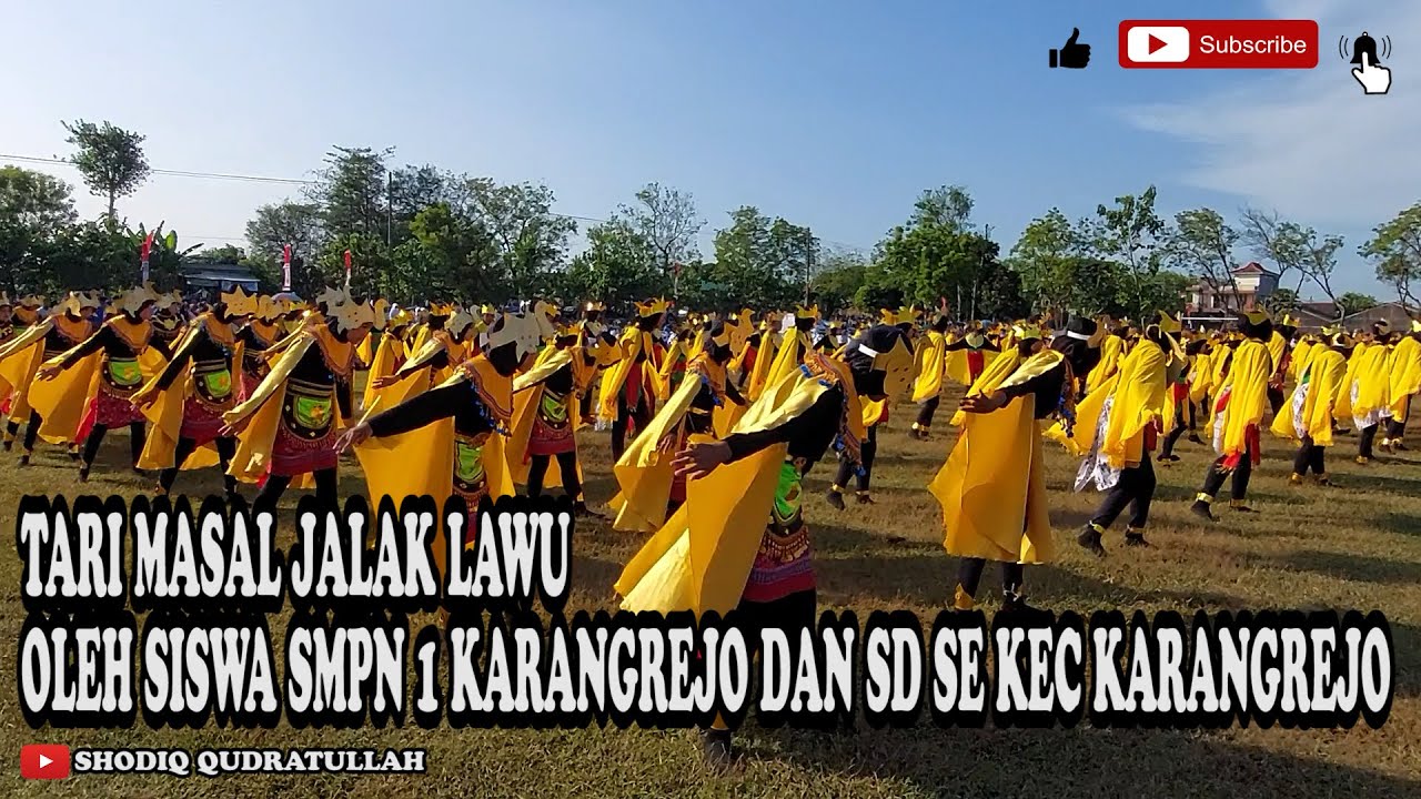 TARI JALAK LAWU OLEH SISWA SMPN 1 KARANGREJO DAN SD SE KEC KARANGREJO