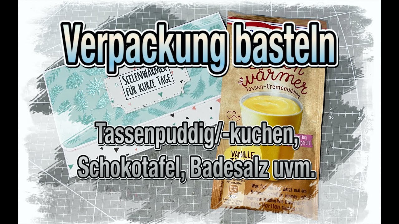 Tutorial/Anleitung Verpackung Seelenwärmer, Schokotafel, Badesalz uvm. Scrapbook basteln mit Papier