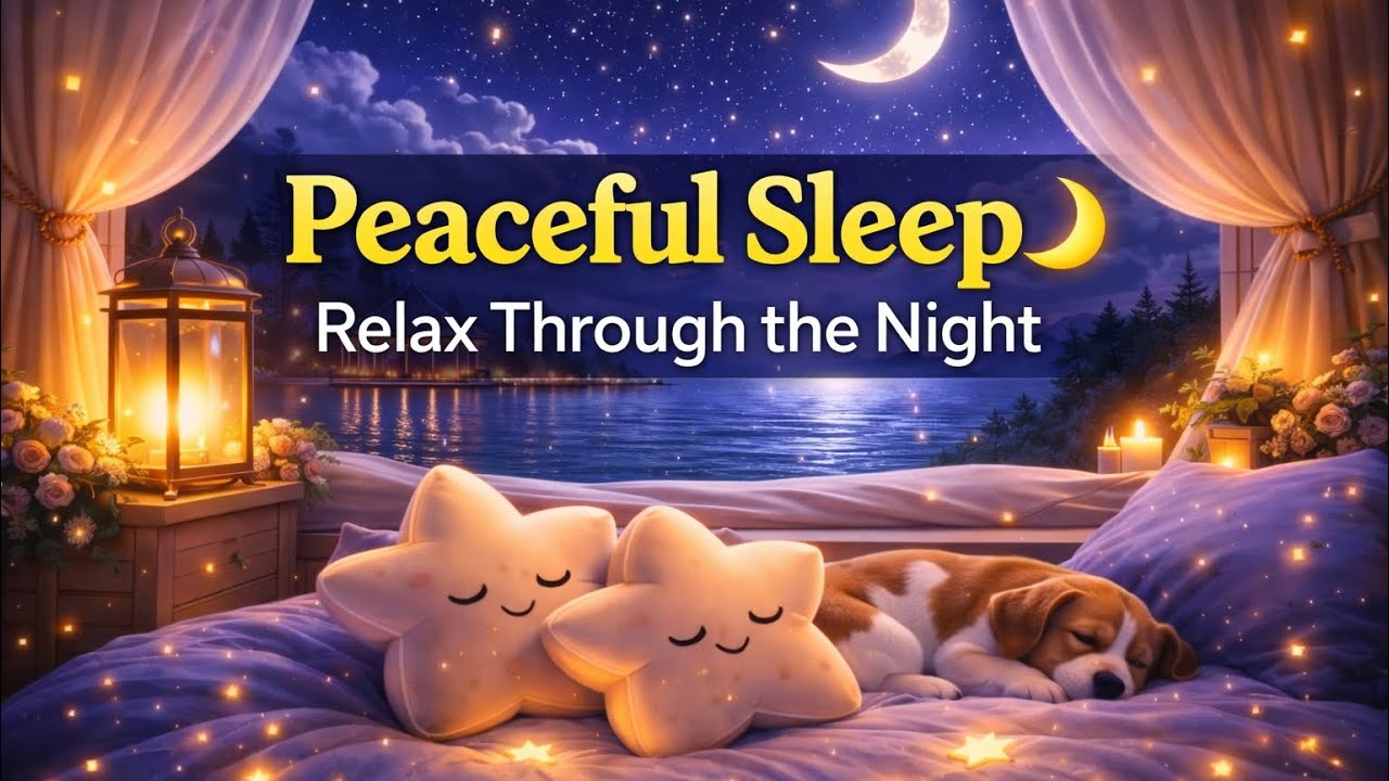 深度睡眠音樂｜湖畔星空夜晚・溫柔入睡・舒壓放鬆｜Deep Sleep Music