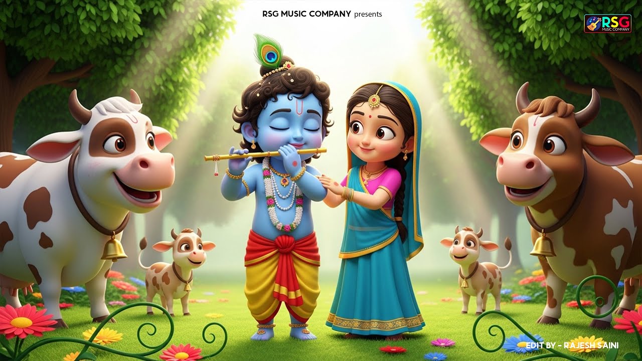 Choti Choti Gaiya, Chote Chote Gwal | छोटी छोटी गैया | #Little Krishna Bhajan - Krishna Bal Leela