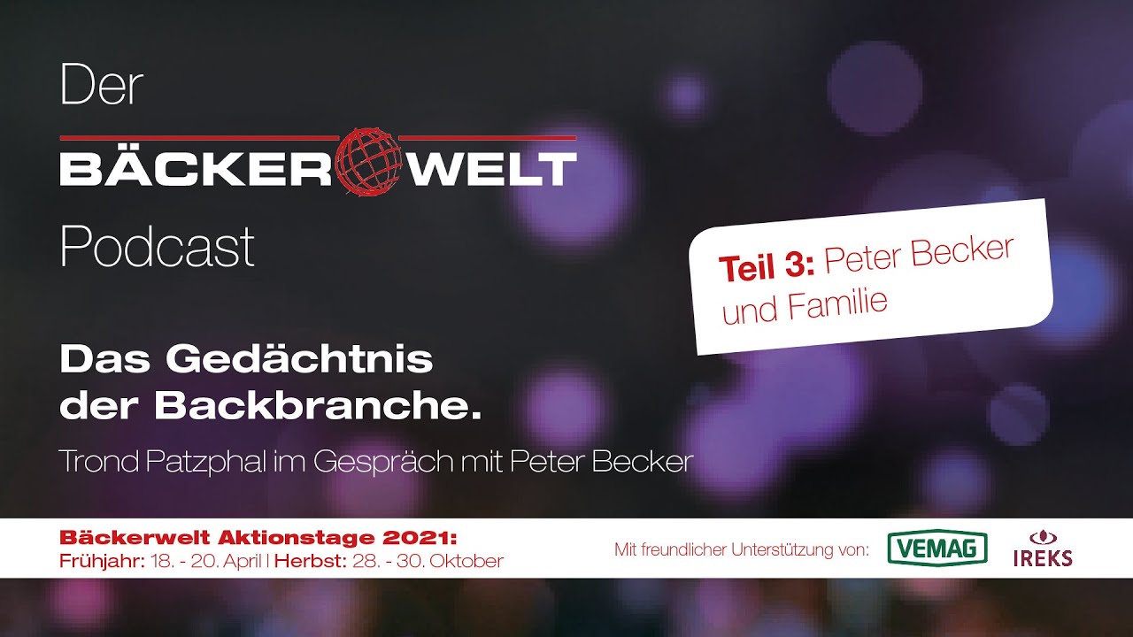 Das Gedächtnis der Backbranche: Peter Becker und Familie