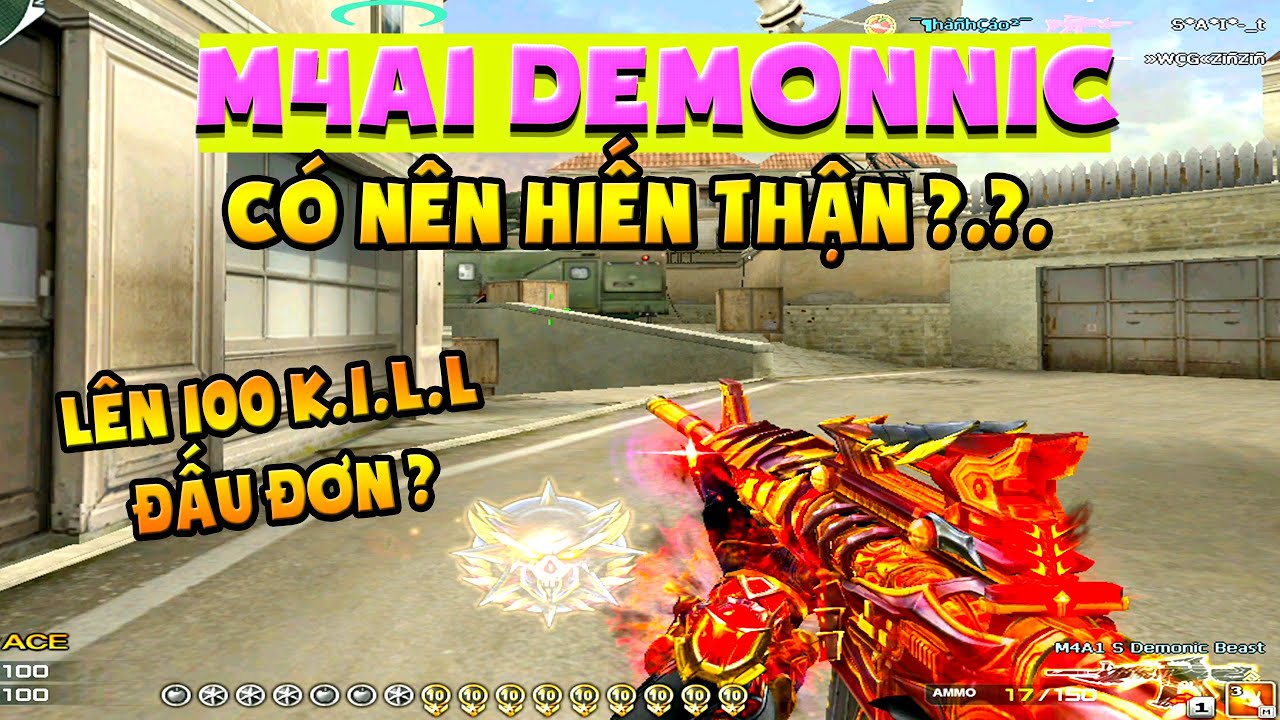 Bình luận Đột Kích - M4a1 VIP S Demonic - Liệu có thể lên được 100 Ki.l.l ?