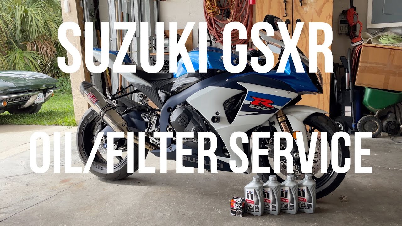 How To. Suzuki GSXR Oil/Filter Change.
