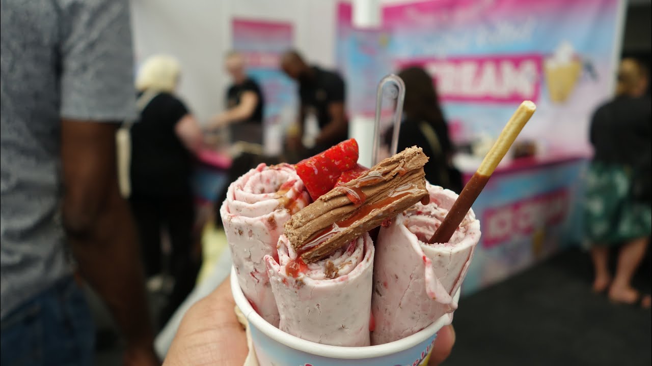 Freshly made Hand Rolled Ice Cream - Thailand Style Artisan Street Food in London by Sweet N Delish.