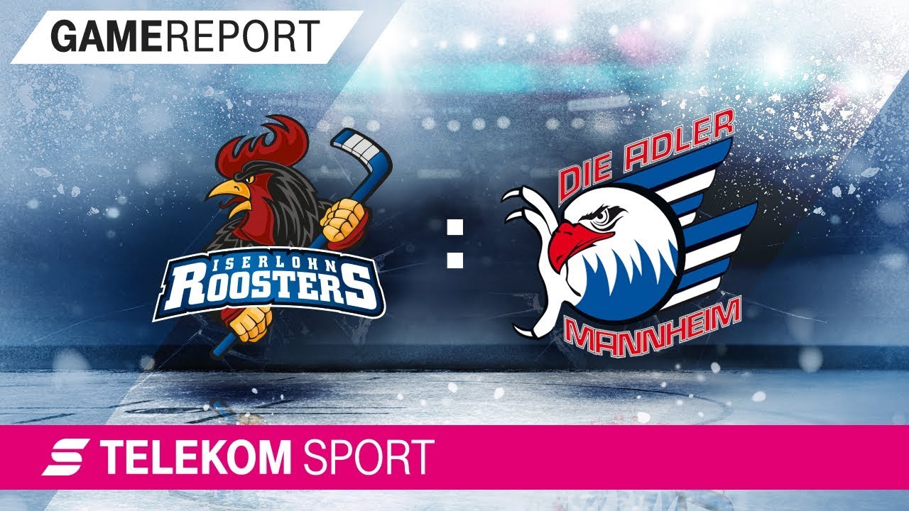 Iserlohn Roosters - Adler Mannheim | 22. Spieltag, 17/18 | Telekom Sport