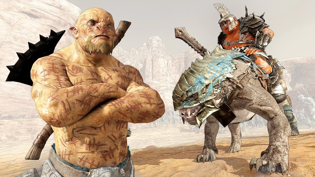 SHADOW OF WAR - UNIQUE HUNT REINFORCE & AMBUSH IN NEMESIS DESERT