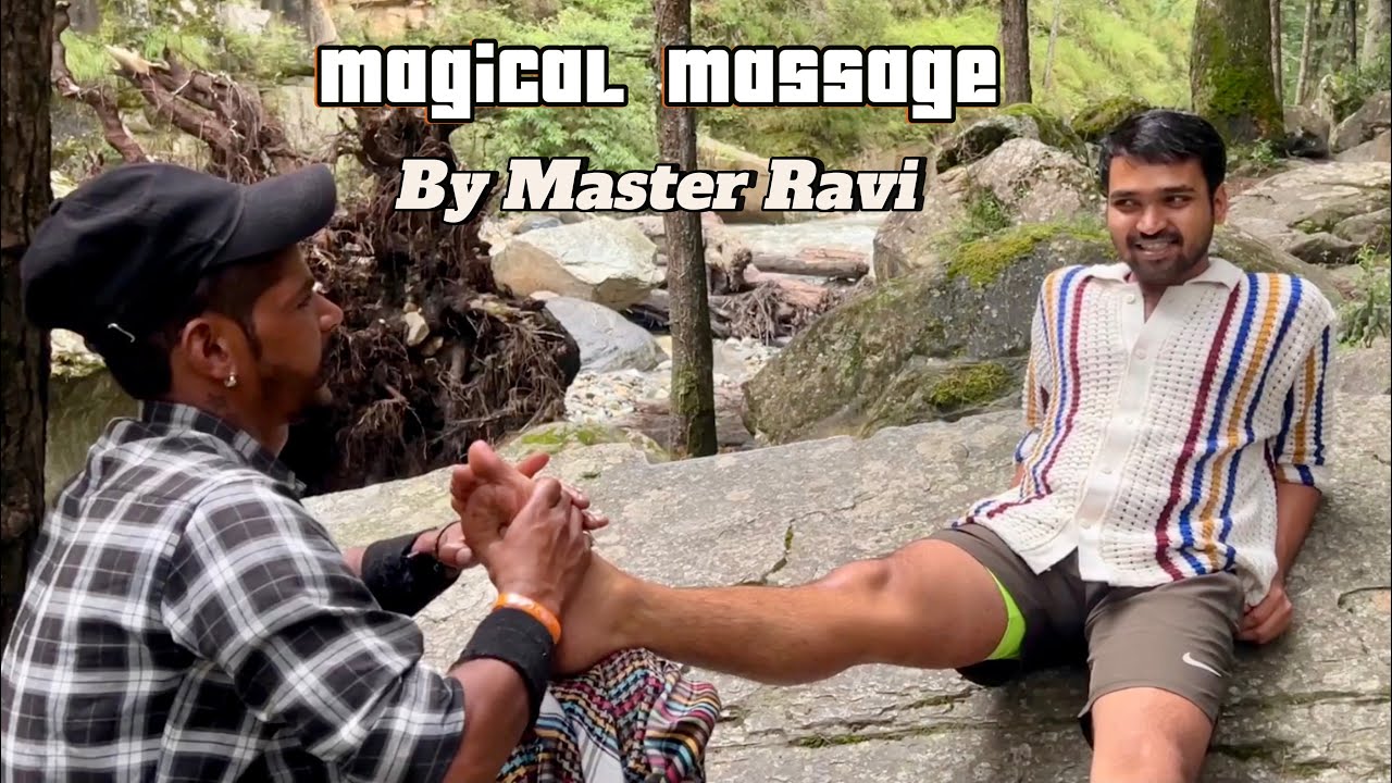 The Best Relaxing Leg & Feet Massage By Master Ravi | ASMR Massage in Kasol