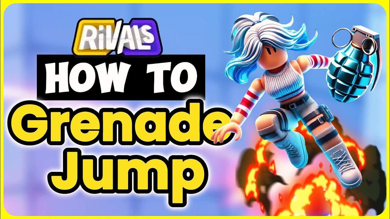 How To Grenade Jump in Rivals | ROBLOX