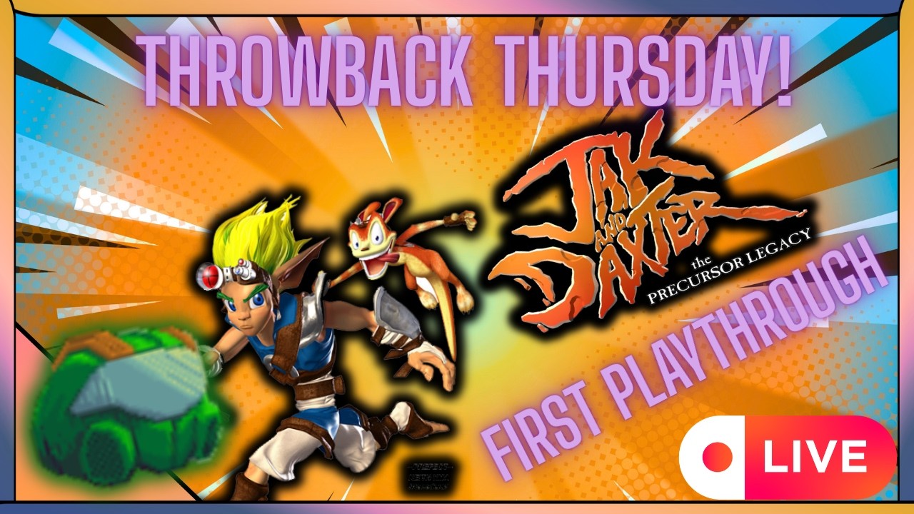 Jak and Daxter First Playthrough! Throwback Thursday!