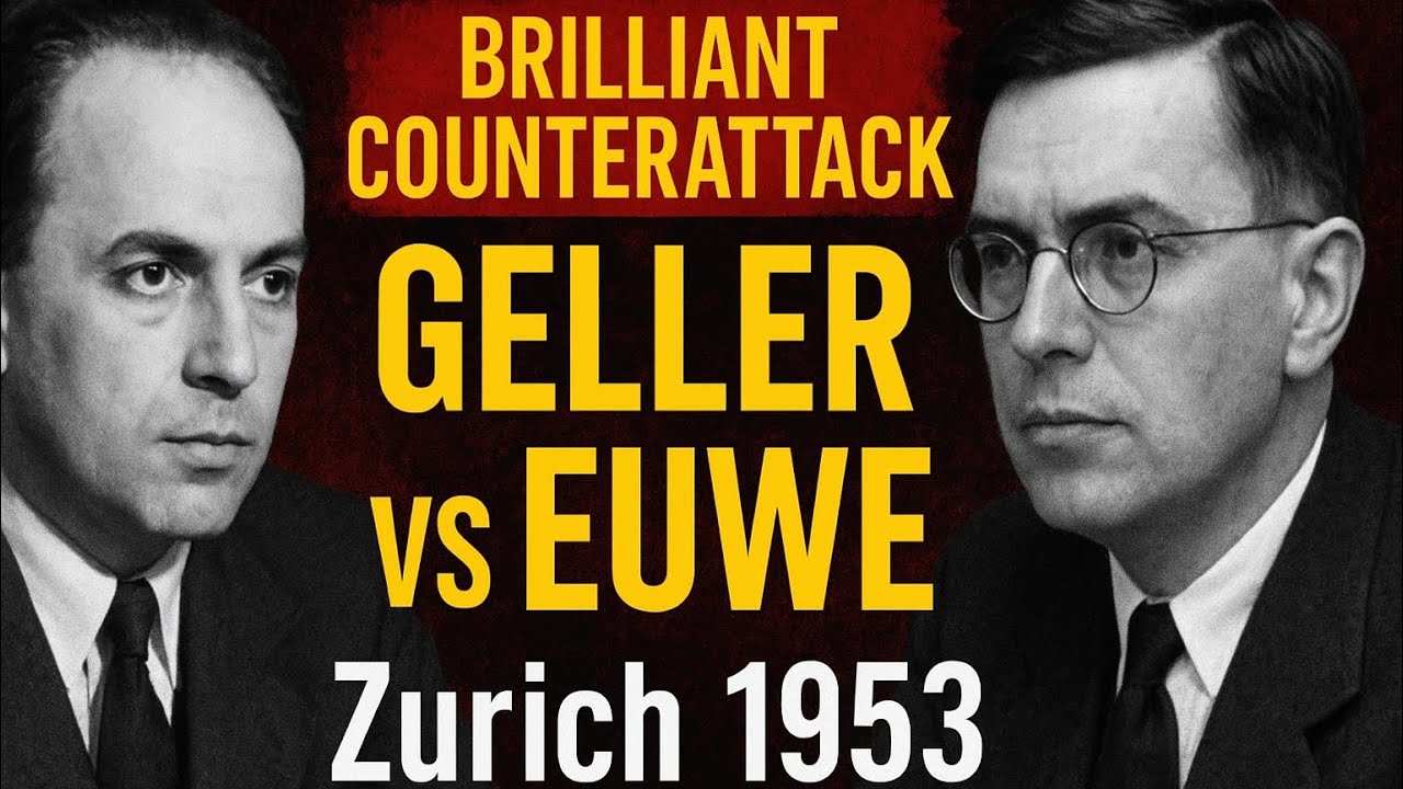 Geller vs Euwe | Brilliant Counterattack in Zurich 1953