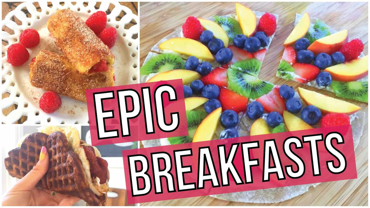 EPIC Breakfast Ideas - Waffle Taco, French Toast Rollups, Breakfast Pizza!