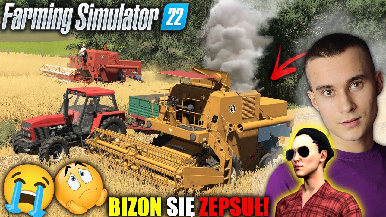 BIZON SIĘ ZEPSUŁ! 😭 Stanął Na ŚRODKU Pola🥺Jestem ZAŁAMANY😞Dzwonię Do MECHANIKA! 📞 