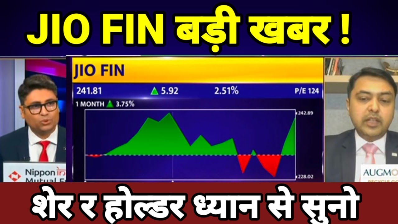 JIO FINANCIAL SERVICE LTD SHARE LATEST NEWS TODAY,JIO FIN SHARE #JIO FIN बड़ी खबर ! FIN