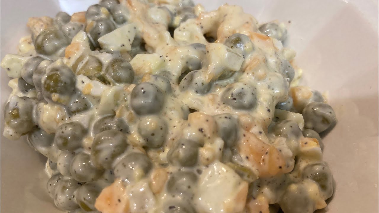 Мои хитрости по приготовлению самого вкусного традиционного горохового салата, который вы когда-л...