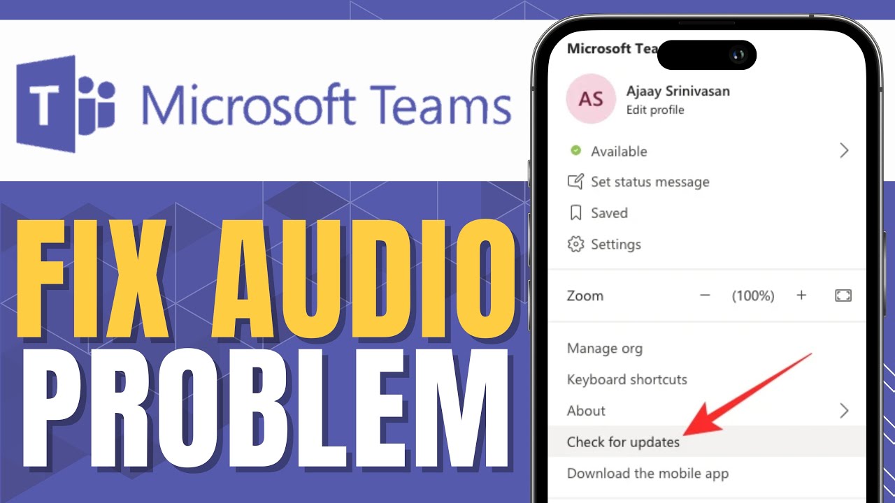 HOW TO FIX AUDIO PROBLEM IN MICROSOFT TEAMS