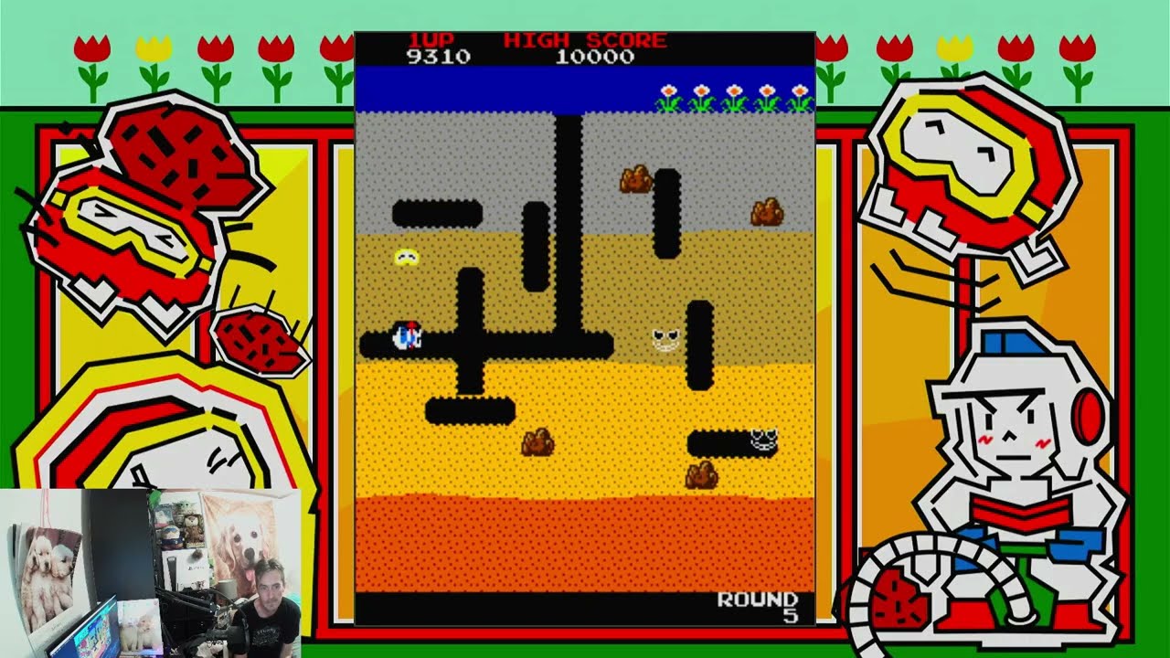 DIG DUG Retro Gameplay backward compatible XBOX 360 game on XBOX Series S by NAMCO Arcade Smash Hit