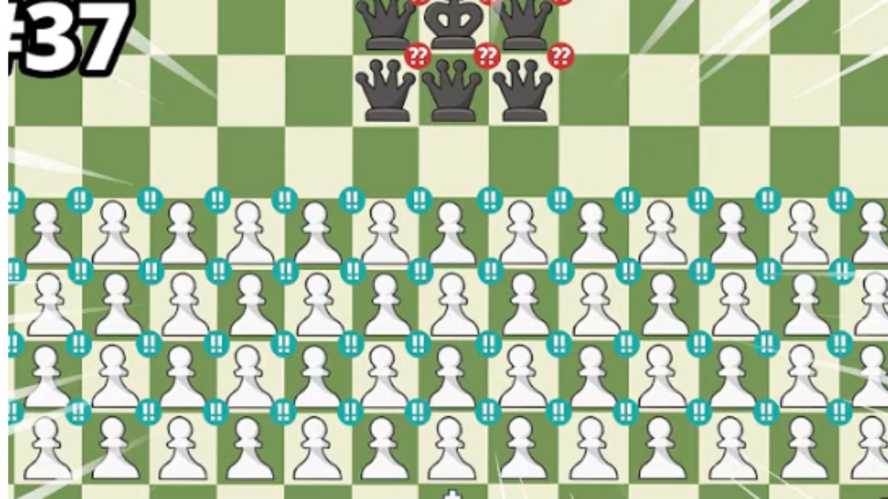 8 Queens vs 40 Pawns #chess