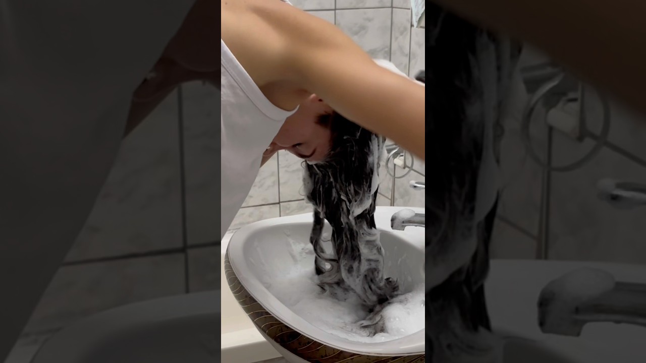 ASMR Hair Wash in the Sink 🫧 Relaxing Shampoo & Lather Sounds for Sleep