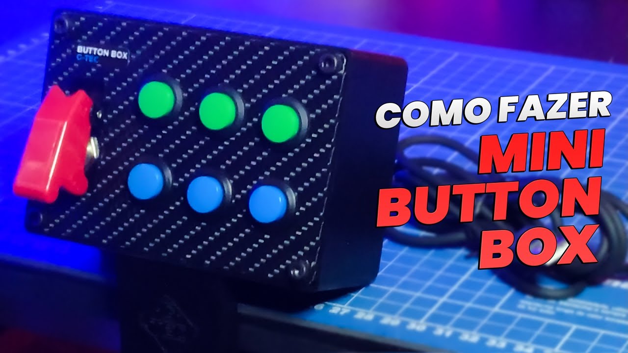 COMO FAZER BUTTON BOX USB CASEIRA para PC | SIMPLES, BARATA e 100% FUNCIONAL | G-TEC
