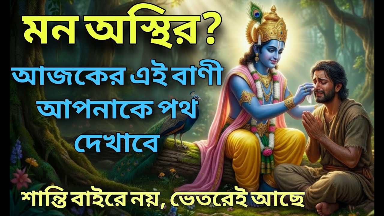 মন অস্থির, জীবন এলোমেলো? কৃষ্ণের এই বাণী শুনে দেখুন।। Bhagwat Geeta Saar In 39 Minutes।। Gitar Bani
