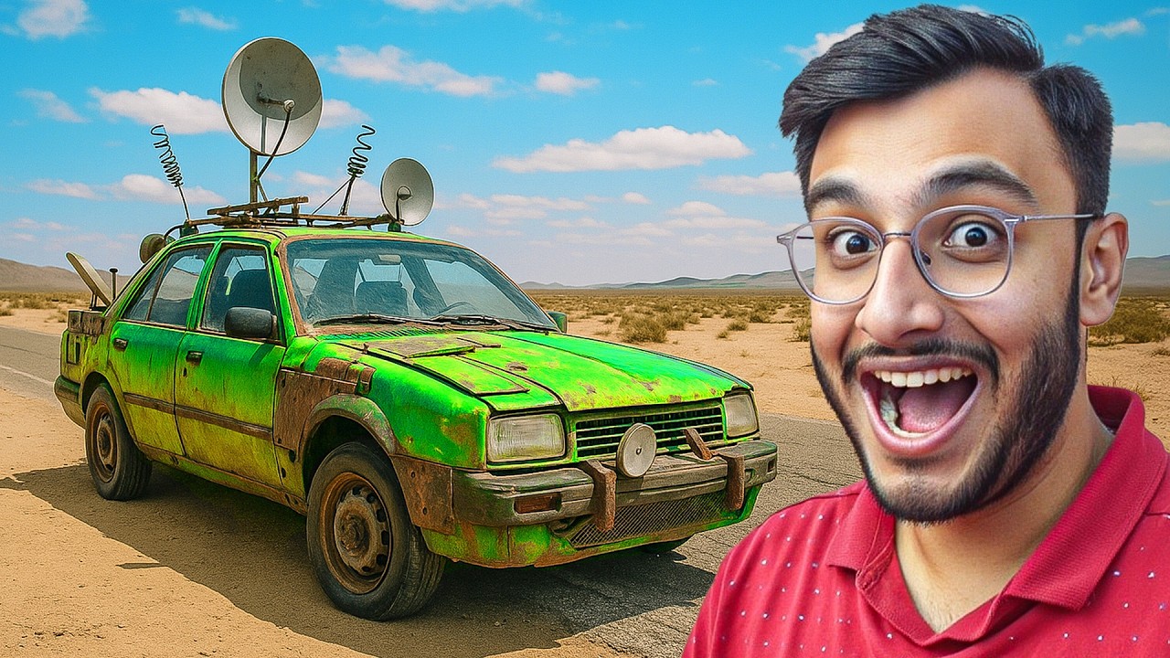 I FOUND A DESTROYED CAR IN DESERT