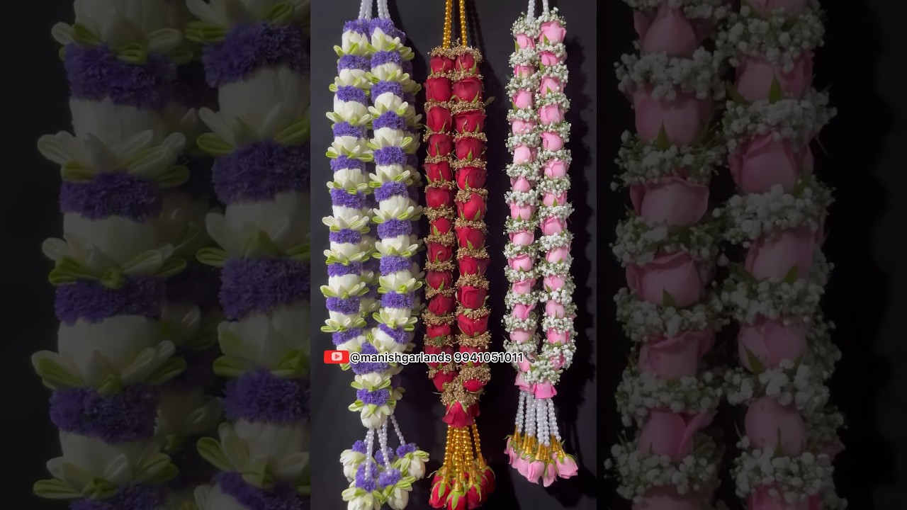 Wedding garland🪷enquiry📞9941051011 #wedding #design #decoration #engagementdecor #reception