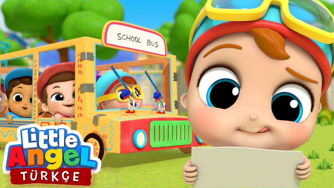Can Bebek, Otob&uuml;s&uuml;n Tekerleği D&ouml;n&uuml;yor Yol Boyunca | &Ouml;ğretici &Ccedil;ocuk Şarkıları| Little Angel T&uuml;rk&ccedil;e