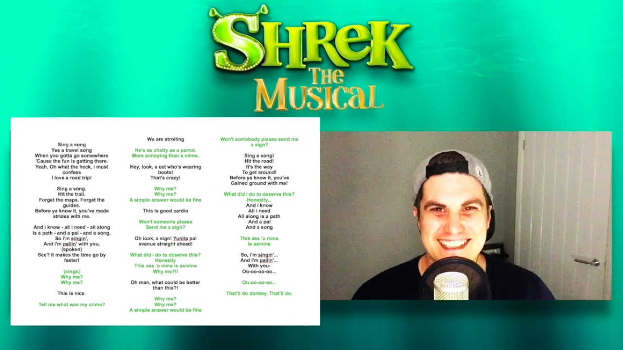 Travel Song || SING WITH ME || Shrek The Musical || You sing Shrek