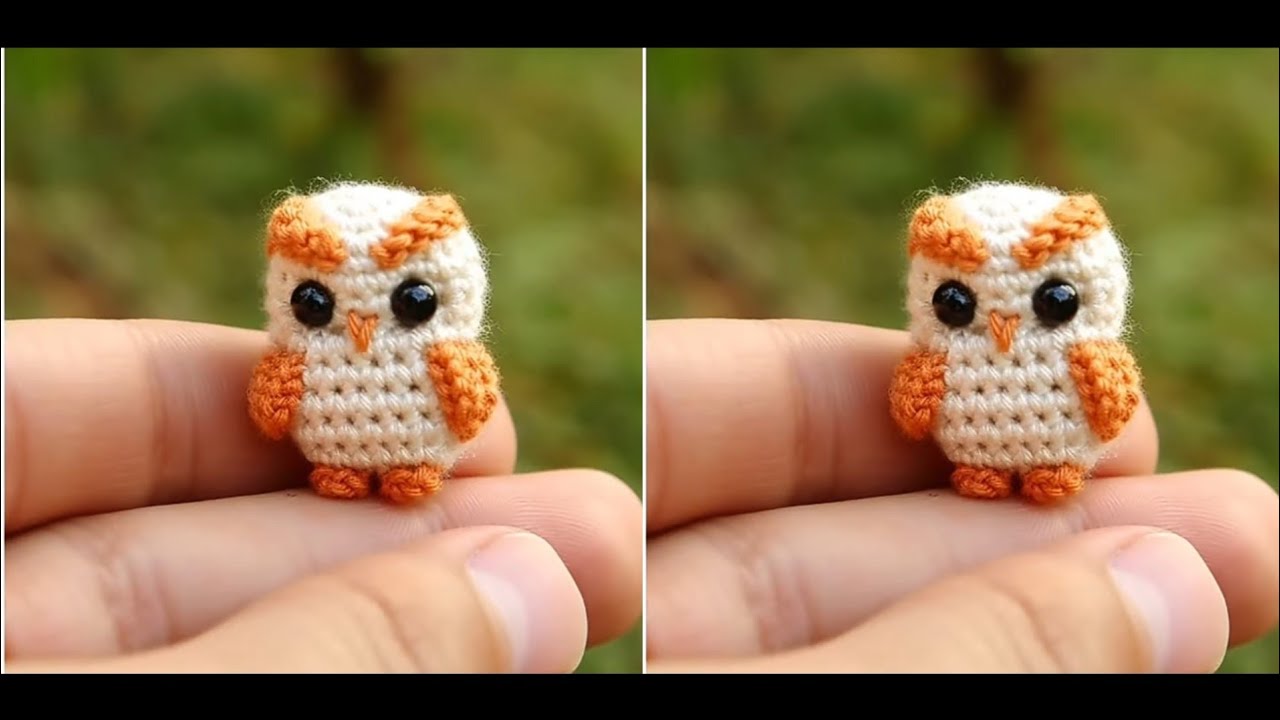 crochet keychain owail🦉 for biginners crochet idieas Get for ready @SevenStar-l8s 